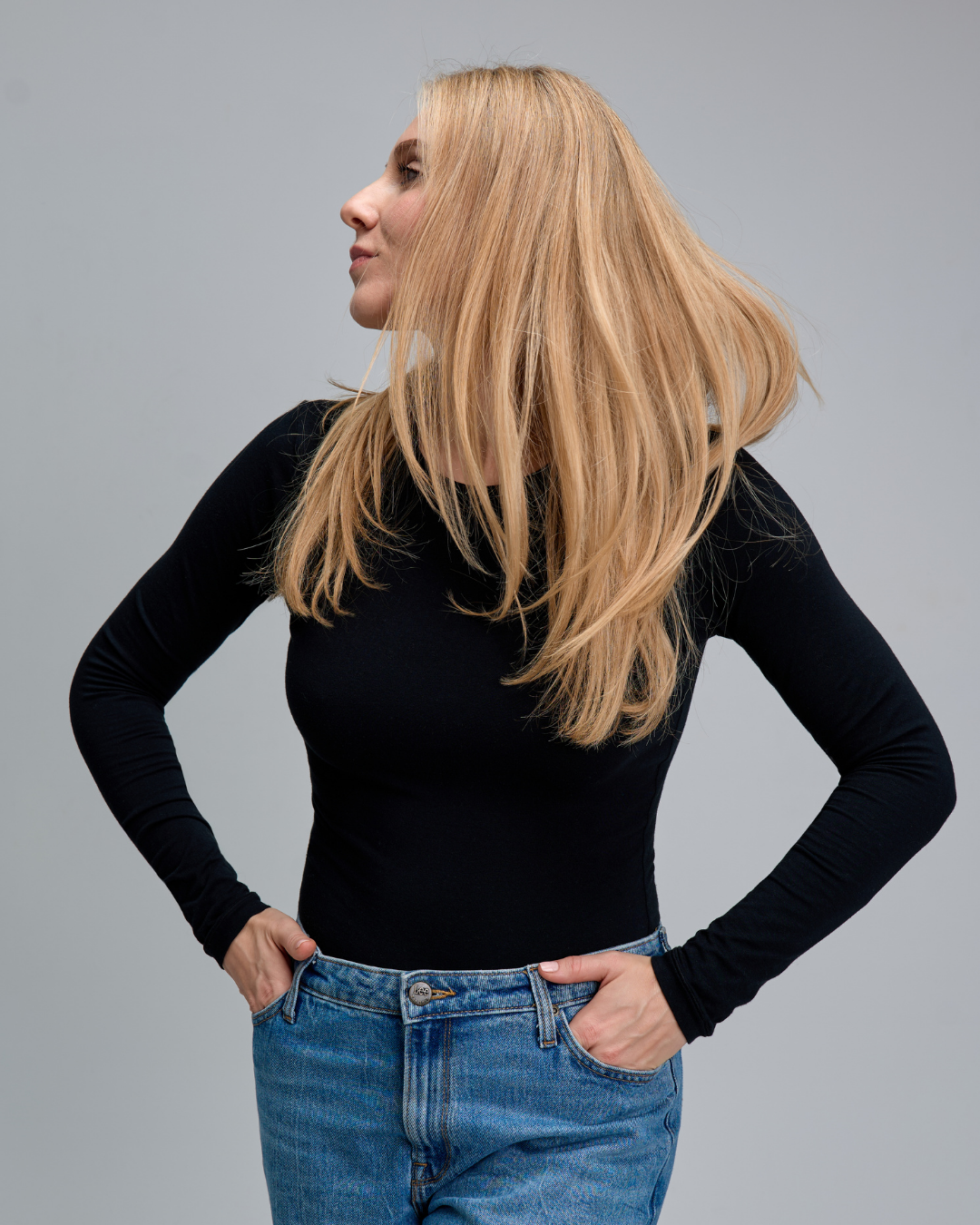 Longsleeve BaseLine, Czarny